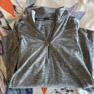 Nike Gray Quarter-Zip Pullover(s)